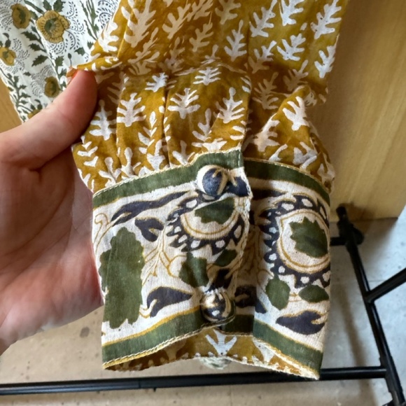 SZ Blockprints Tassle Dress - Gorgeous Fall Sheer! Worn once - Picture 6 of 9